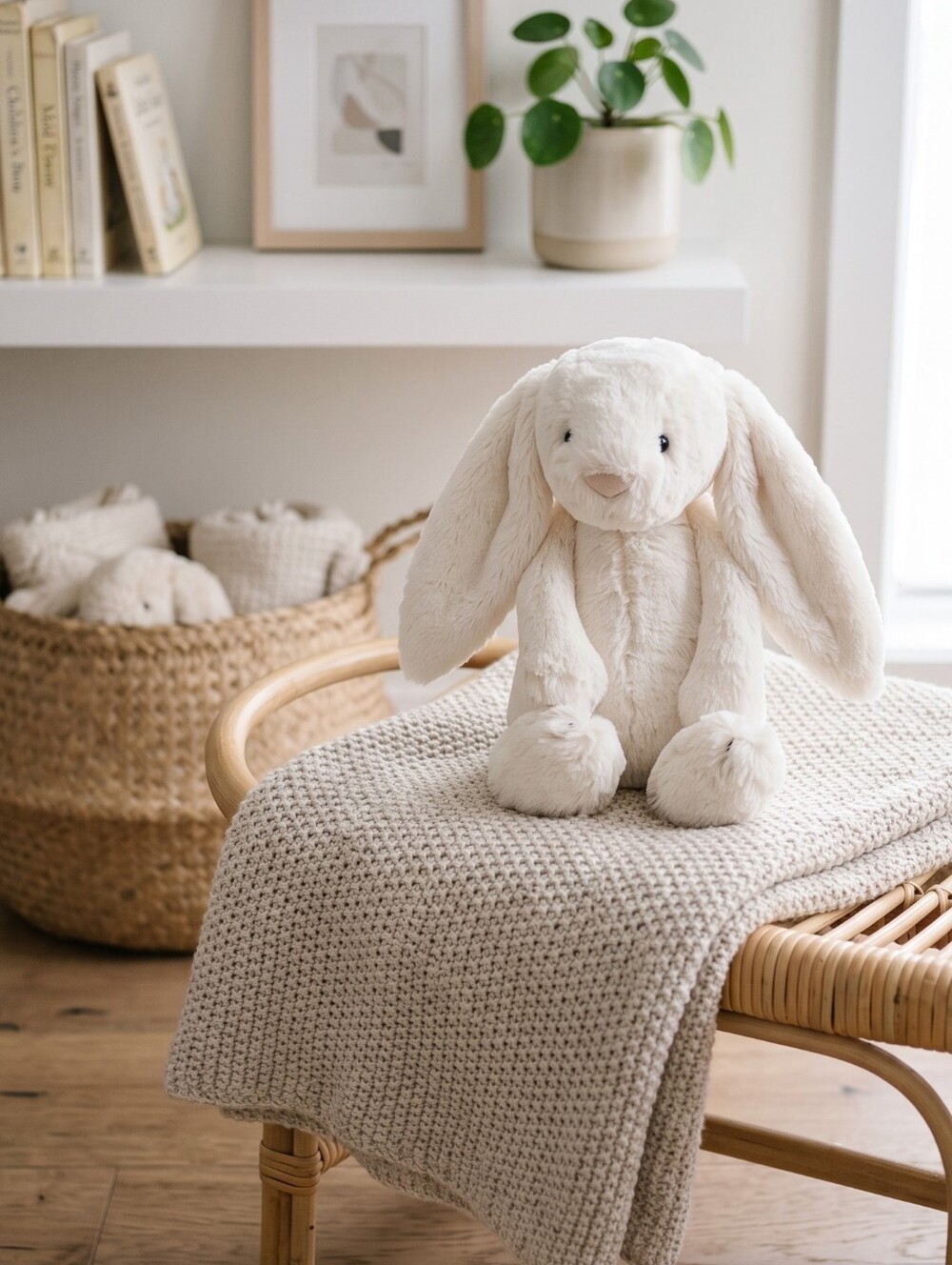 Authentic Jellycat Cream Bashful Bunny Plush Coquette Cottagecore Vanilla Girl